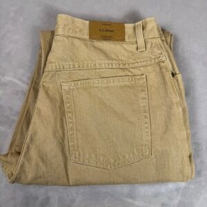 LL Bean Original Fit Relaxed Khaki Pants Womens 14 Regular Casual Everyday NWT*